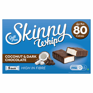 Skinny Whip Coconut & Dark Chocolate Bars 5 x 20g Image