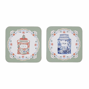 Ulster Weavers Tea Tins Coasters - 4 Pack Image