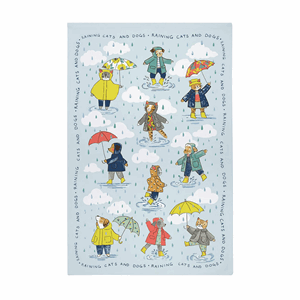 Ulster Weavers Raining Cats & Dogs Cotton Tea Towel Image