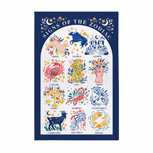 Ulster Weavers Cotton Tea Towel -Signs of the Zodiac Image