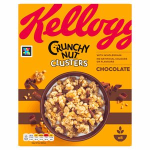 Kellogg's Crunchy Nut Chocolate Clusters Breakfast Cereal 400g Image