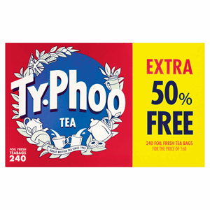 Tyhoo teabags 160+50% Free 696g Image