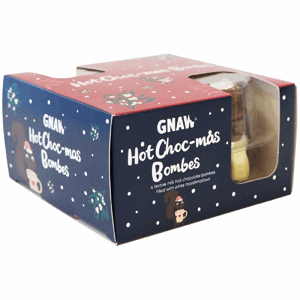 Gnaw Hot Choc-Mas Santa & Snowmen Bombes 105g Image