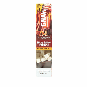 Gnaw Sticky Toffee Gooey Centre Hot Chocolate Spoon With Marshmallows 45g Image