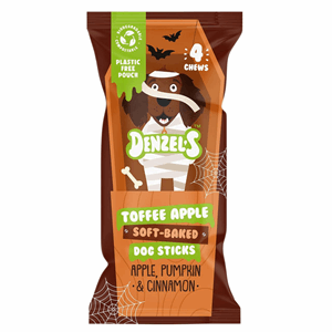 Denzel's Halloween Toffee Apple Chews For Dogs 75g Image