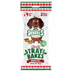 Denzel's Mince Pie Tasty Traybakes For Dogs 50g Image