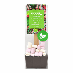 Cocoba Vegan Milk Hot Chocolate Spoon With Marshmallows 50g Image