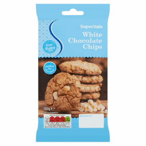 SuperValu White Chocolate Chips 100g Image