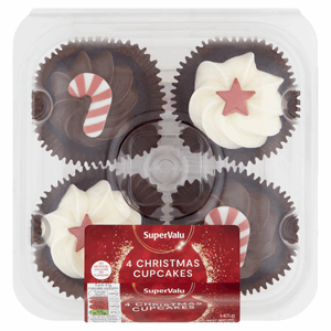 Supervalu Christmas Cupcakes 4pk 145g Image