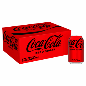 Coca Cola Zero Cans 12x330ml Image