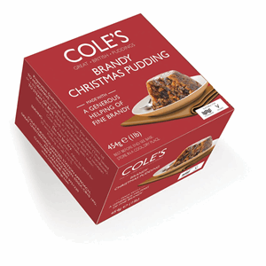 Cole's Brandy Christmas Pudding 454g Image