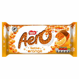 Nestlé Aero Festive Orange Sharing Bar 90g Image