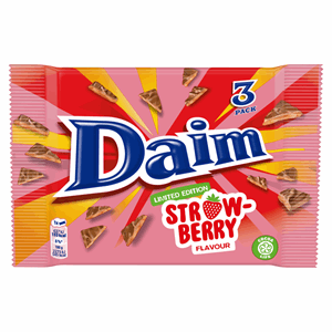 Cadbury Daim Strawberry Flavour Limited Edition 3x28g Image