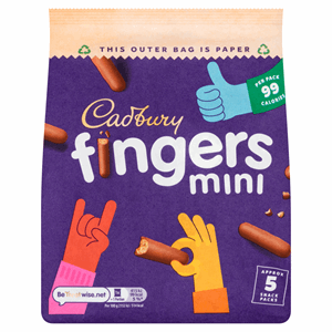 Cadbury Mini Fingers 5x19.3g Image