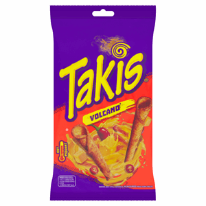 Takis Volcano Cheese and Chilli Artificial Flavoured Fried Corn Snacks 100g Image