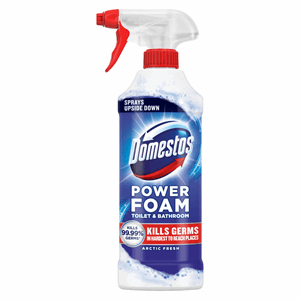 Domestos Toilet & Bathroom Cleaner Spray Power Foam Arctic Fresh 450 ml Image